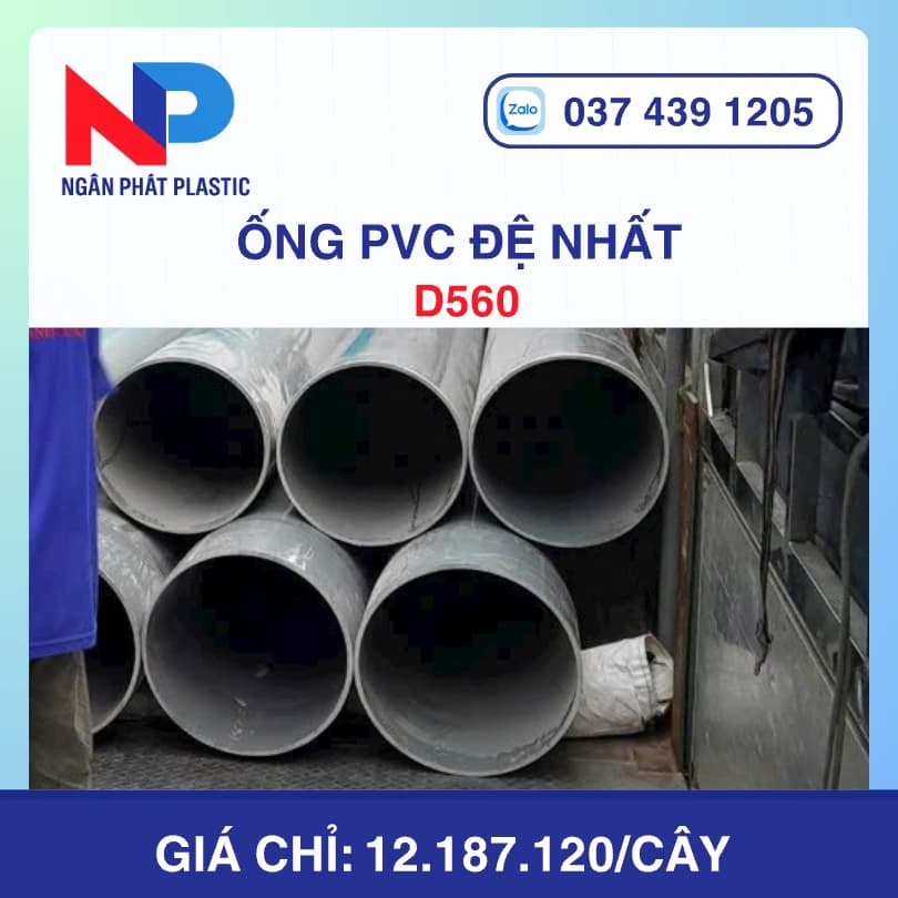 Ống Nhựa PVC D560 Đệ Nhất