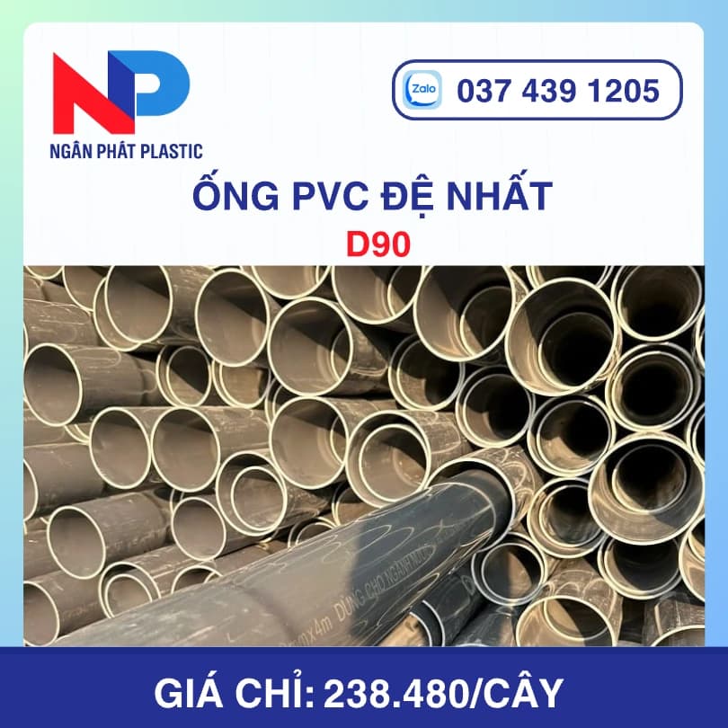 Ống Nhựa PVC D90 Đệ Nhất