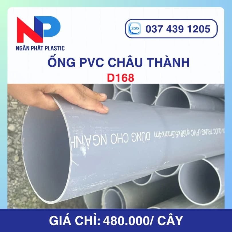 Ống Nhựa uPVC D168 Châu Thành Bơm Cát