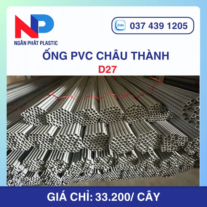 Ống Nhựa uPVC D27 Châu Thành Bơm Cát