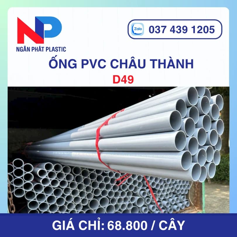 Ống Nhựa uPVC D49 Châu Thành Bơm Cát