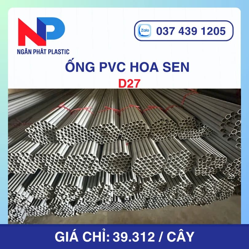 Ống Nhựa PVC D27 Hoa Sen