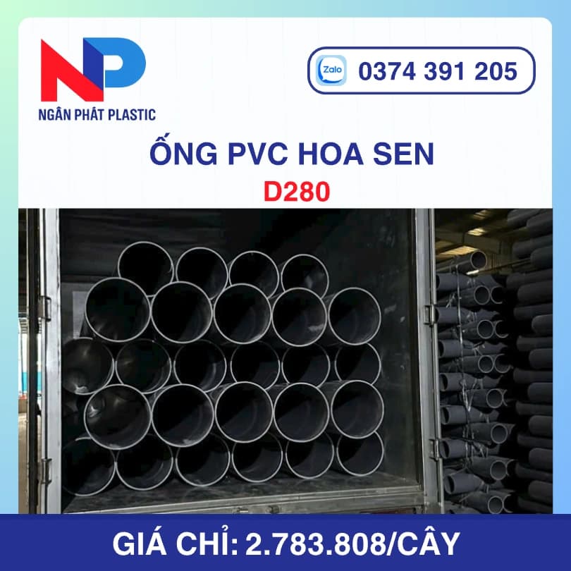 Ống Nhựa PVC D280 Hoa Sen