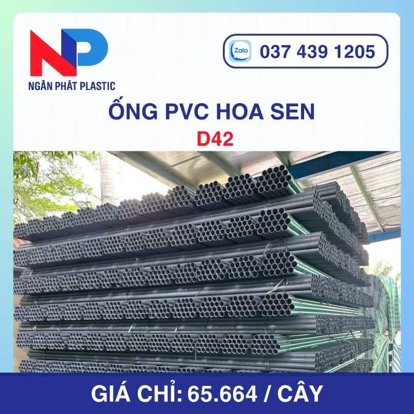Ống Nhựa PVC D42 Hoa Sen
