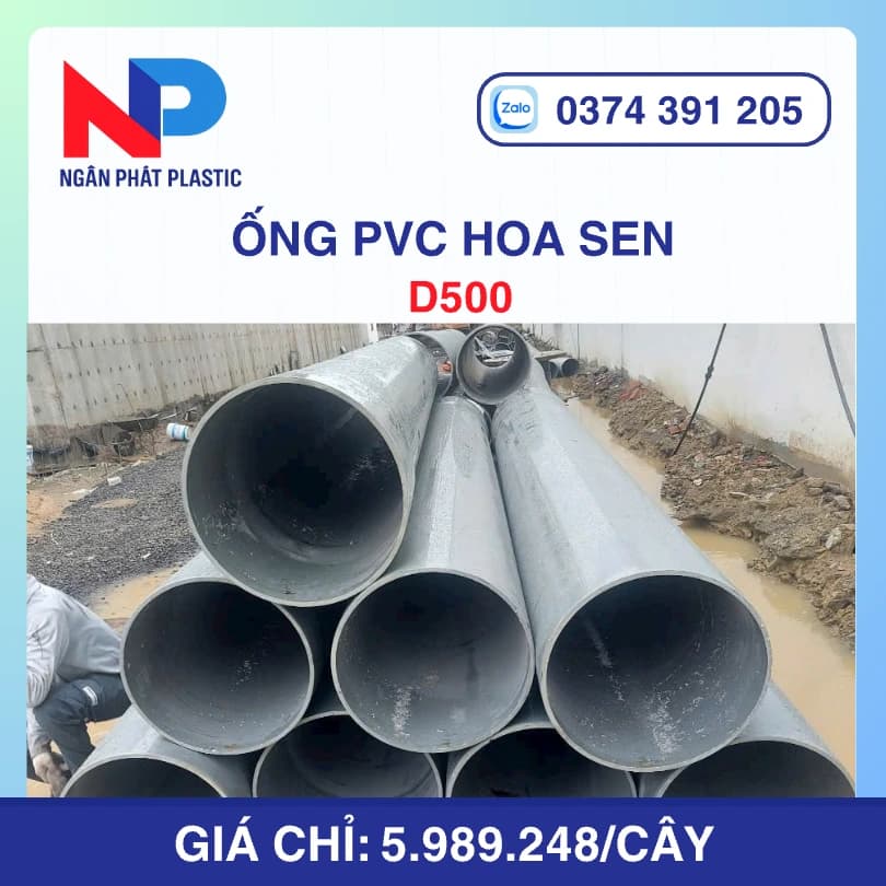 Ống Nhựa PVC D500 Hoa Sen