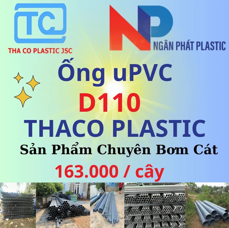 Ống Nhựa PVC D110 Bơm Cát Thaco