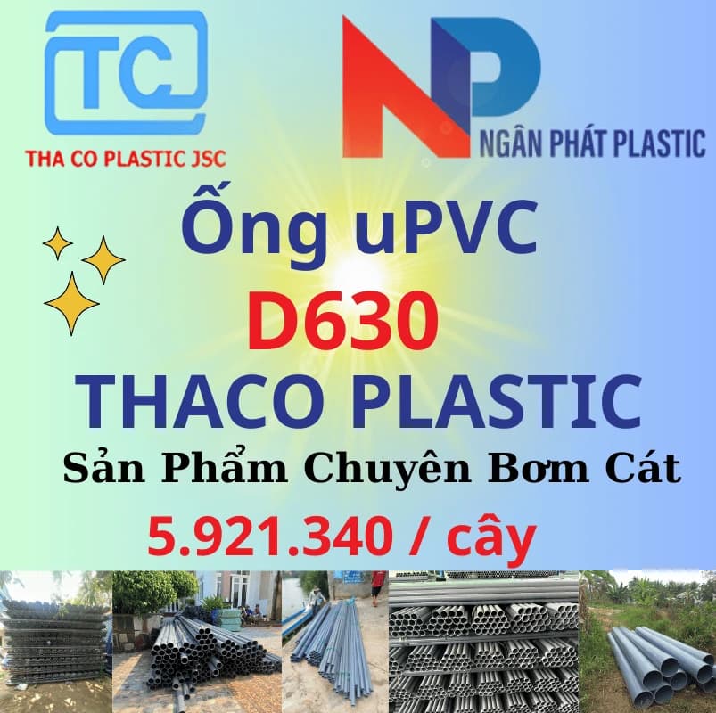 Ống Nhựa PVC D630 Bơm Cát Thaco