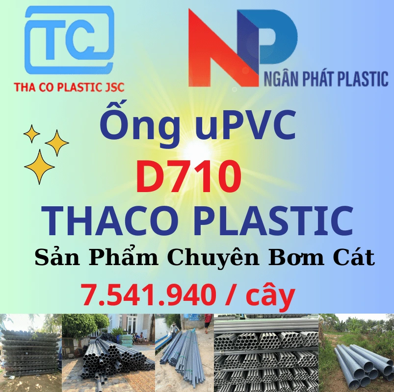 Ống Nhựa PVC D710 Bơm Cát Thaco